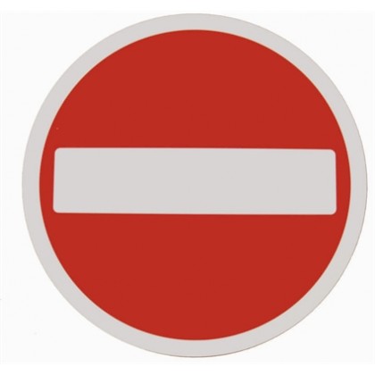 Faac NO ENTRY roundel - 15