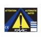 Faac warning sign